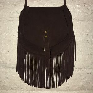 %100 leather Brown crossbody